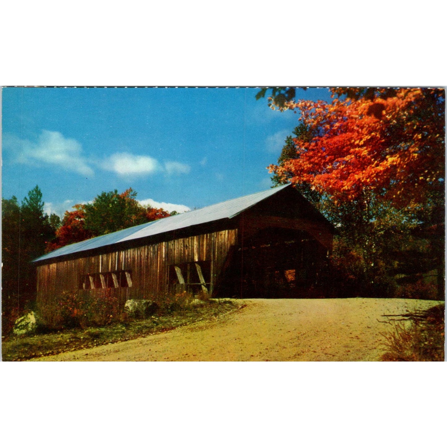 Covered Bridge at Albany NH Covered Bridge Postcard PC4