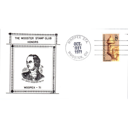 1971 Woopex Wooster Stamp Club Honors Ohio Postal Cover TI5-PC1
