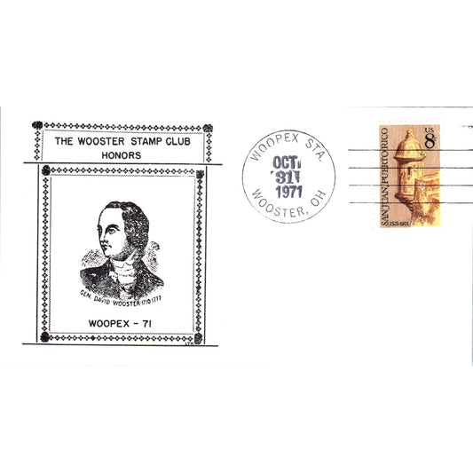 1971 Woopex Wooster Stamp Club Honors Ohio Postal Cover TI5-PC1