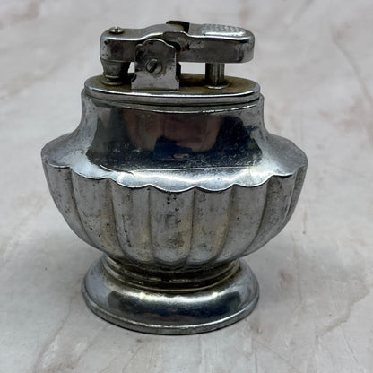 1950s Chrome Scalloped Occupied Japan Table Lighter TL16