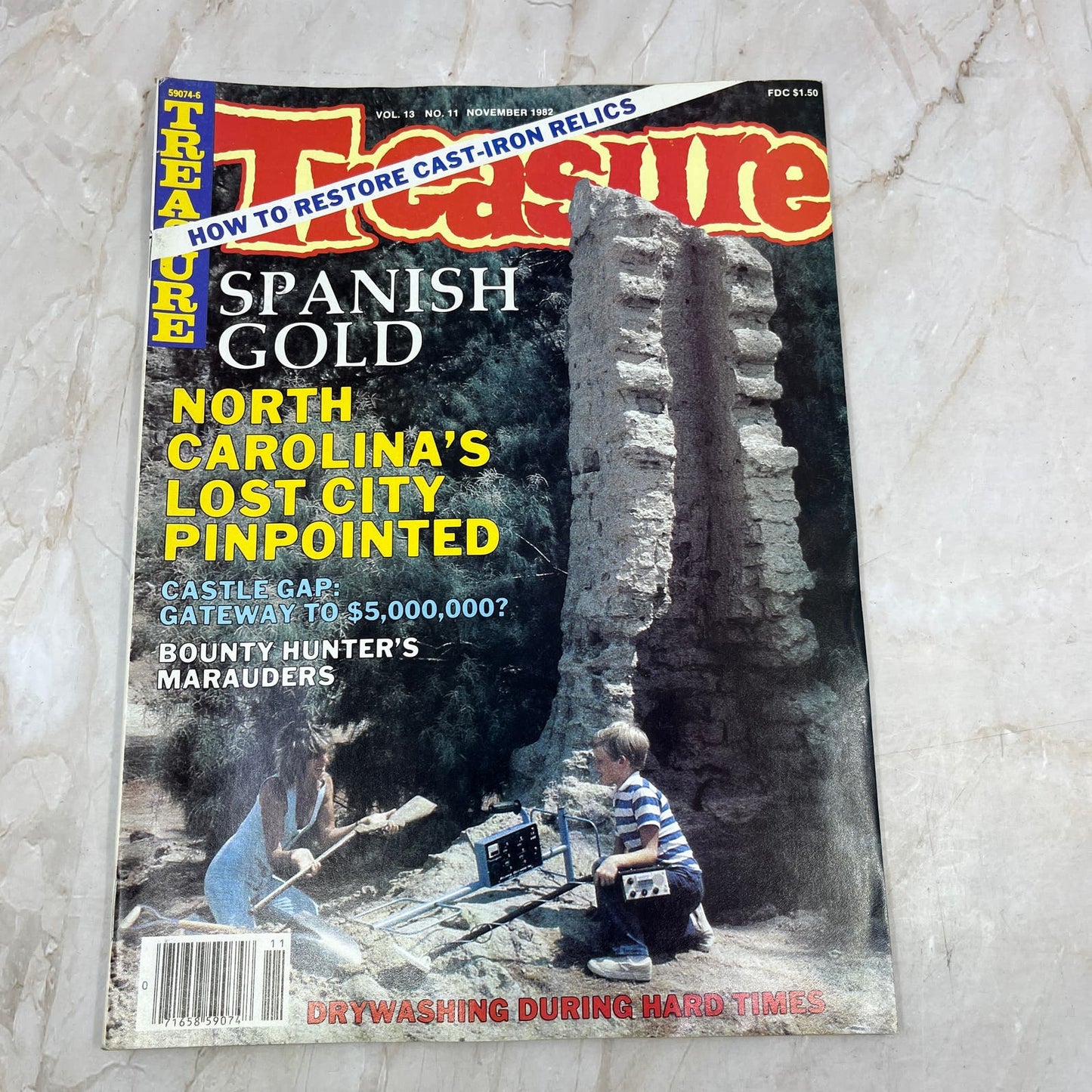 1982 Nov - Treasure Magazine - Treasure Hunting Metal Detecting Gold Coins M10