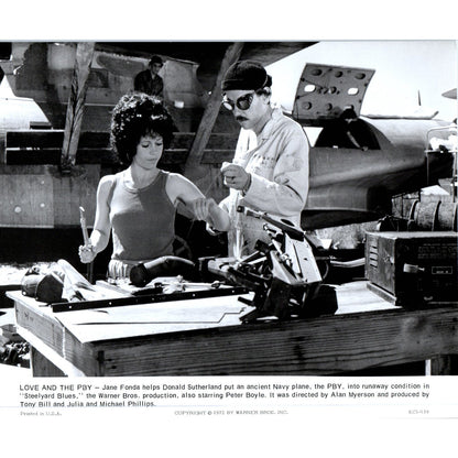 Love and the PBY Jane Fonda 1972 Movie Still Steelyard Blues 7.5x9.5 AE7