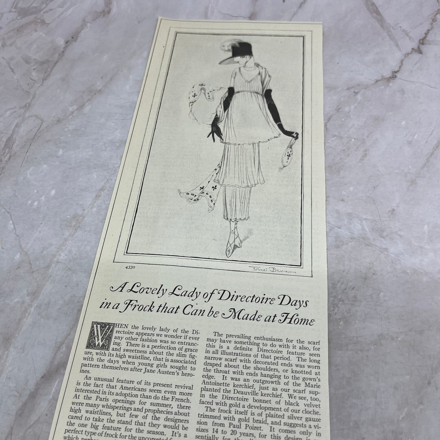 Lovely Lady in a Frock That Can Be Made From Home 1924 Magazine Ad FL6-11