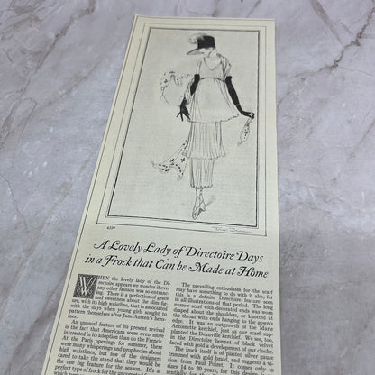 Lovely Lady in a Frock That Can Be Made From Home 1924 Magazine Ad FL6-11