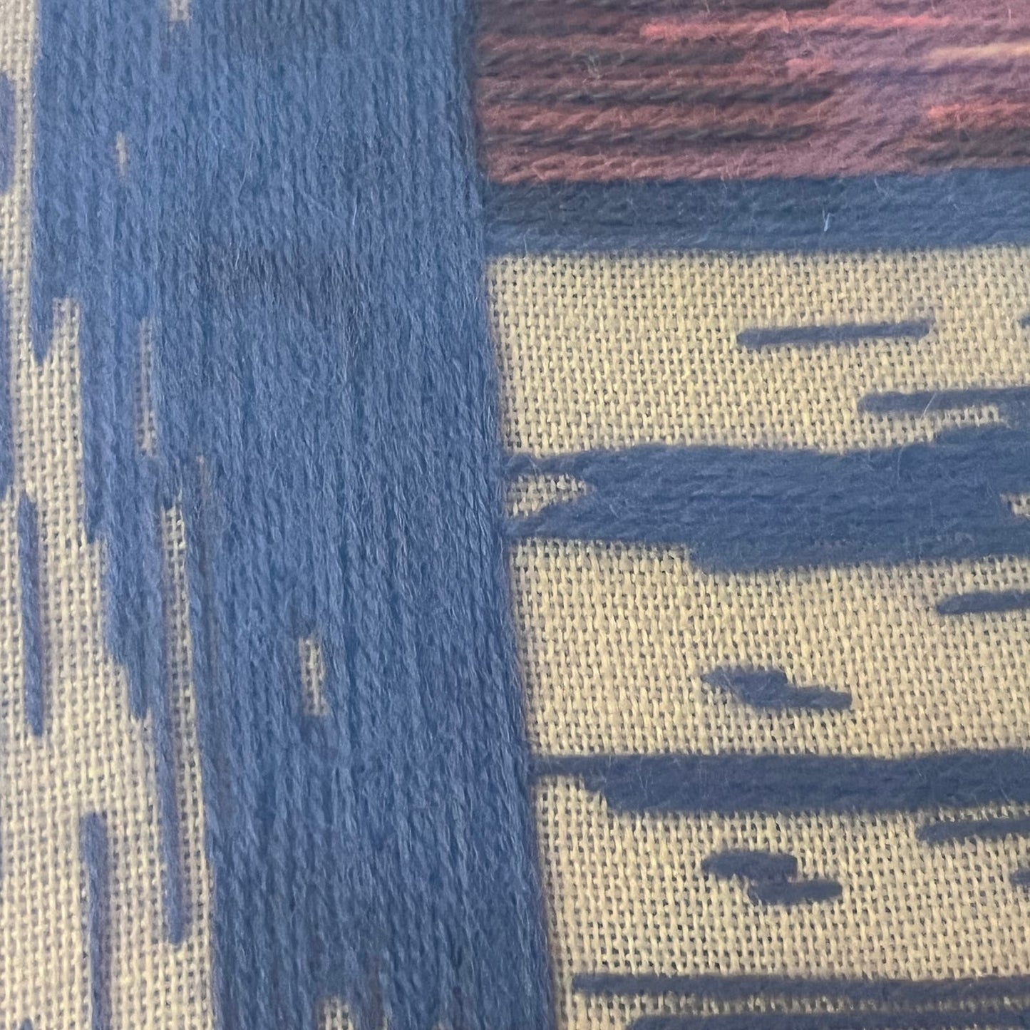 1976 Framed Crewel Embroidery Sunset Paragon Needlecraft Nautical Sailboat 20x26