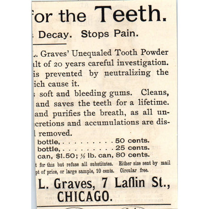 Lane's Medicine Herb Drink c1890 Victorian Ad AE8-CH8