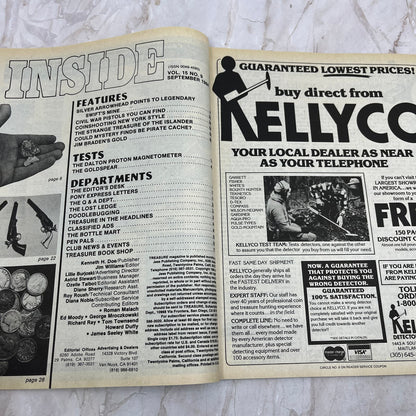 1984 Sept - Treasure Magazine - Treasure Hunting Metal Detecting Gold Coins M10