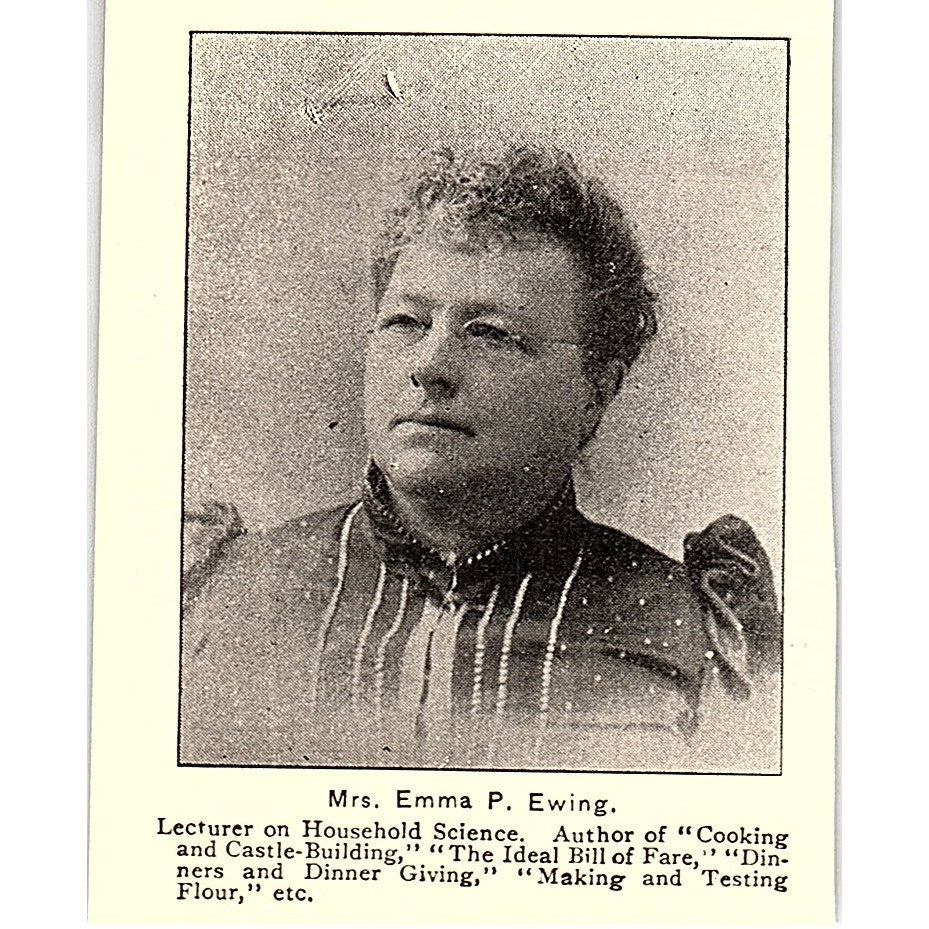 Emma P. Ewing Lecturer Chautauqua Women's Council 1892 Portrait AG2-M22