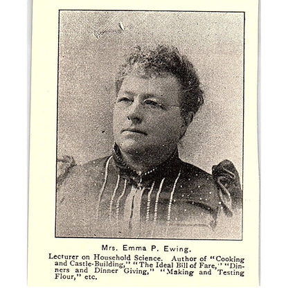 Emma P. Ewing Lecturer Chautauqua Women's Council 1892 Portrait AG2-M22