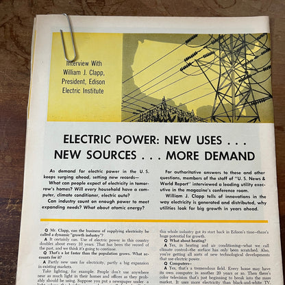 Electric Power: New Uses - Interview With William J Clapp 1967 Article AG1-15