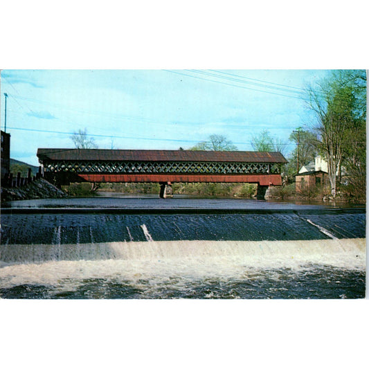 West Swanzey Bridge NH Covered Bridge Postcard PC4