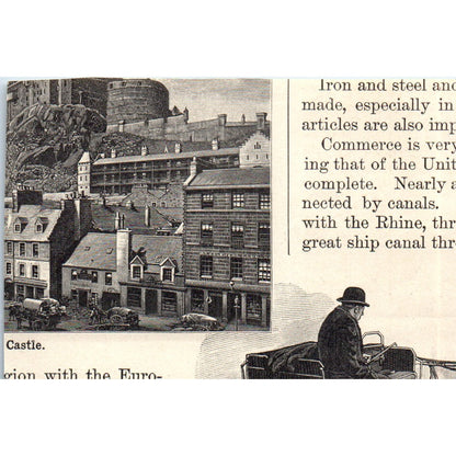 Tower Bridge London England 1901 Engraving AF2-A6