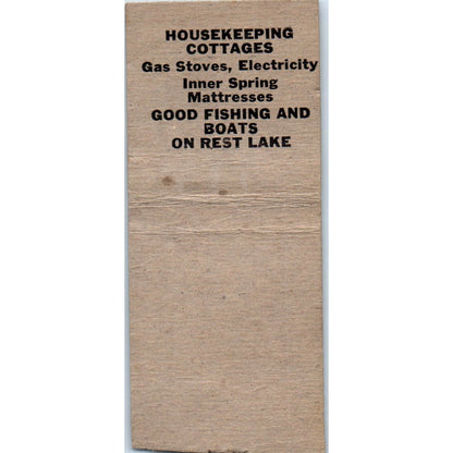 The Oasis John Brikowski Jr Manitowish WI Vintage Matchbook Cover SD4-Y17