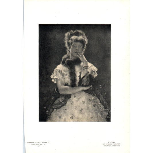 Un Sphinx Parisien - Stevens c1905 Art Print D15