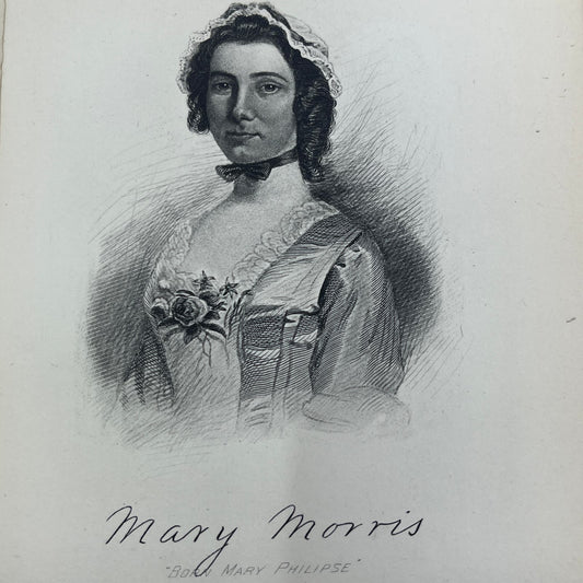 1898 Engraving Mary Morris American Statesmen John T. Morse 5x7" AE4