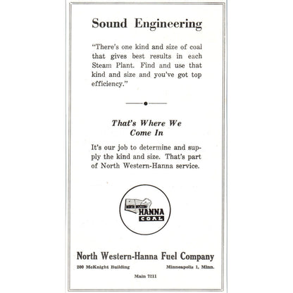 North Western-Hanna Fuel Company, Northwest Dairy Forwarding Co 1953 Ad AE9-DC1