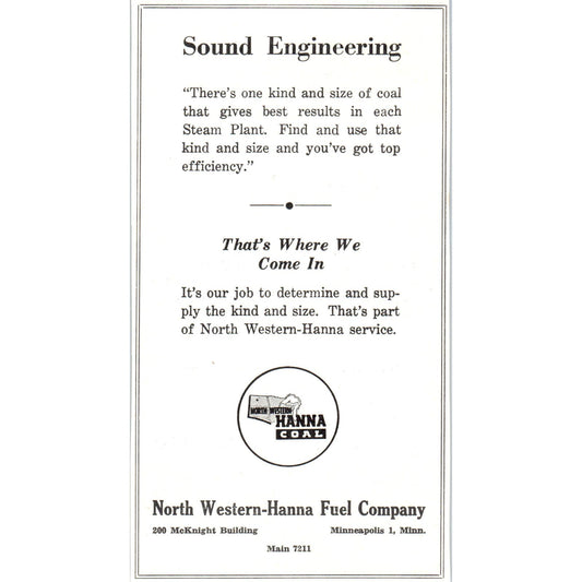 North Western-Hanna Fuel Company, Northwest Dairy Forwarding Co 1953 Ad AE9-DC1