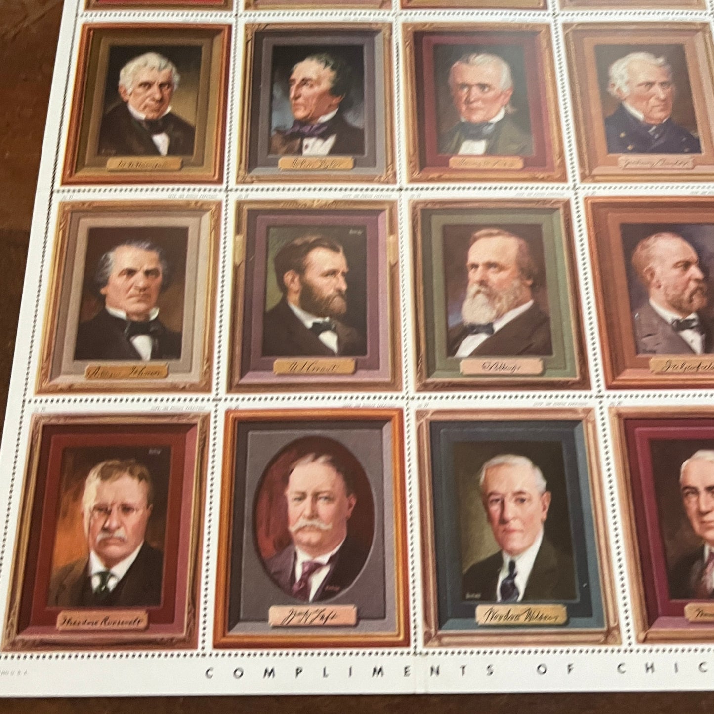 1946 Presidents of the United States Stamp Album & Complete Stamp Set TH2-TB6