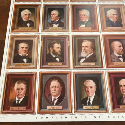 1946 Presidents of the United States Stamp Album & Complete Stamp Set TH2-TB6