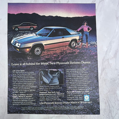 Plymouth Turismo Duster 2.2 1984 Ad V14-7