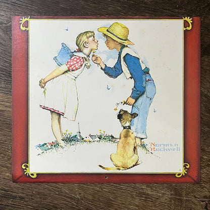 Norman Rockwell Butter Up Young Love 1980 Vintage Art Print 10x11 V5