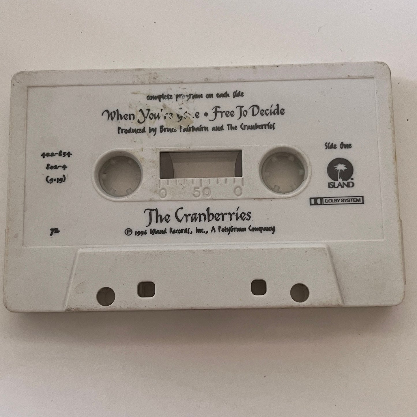The Cranberries - When You're Gone/Free to Decide Cassette Tape TB6-OT2