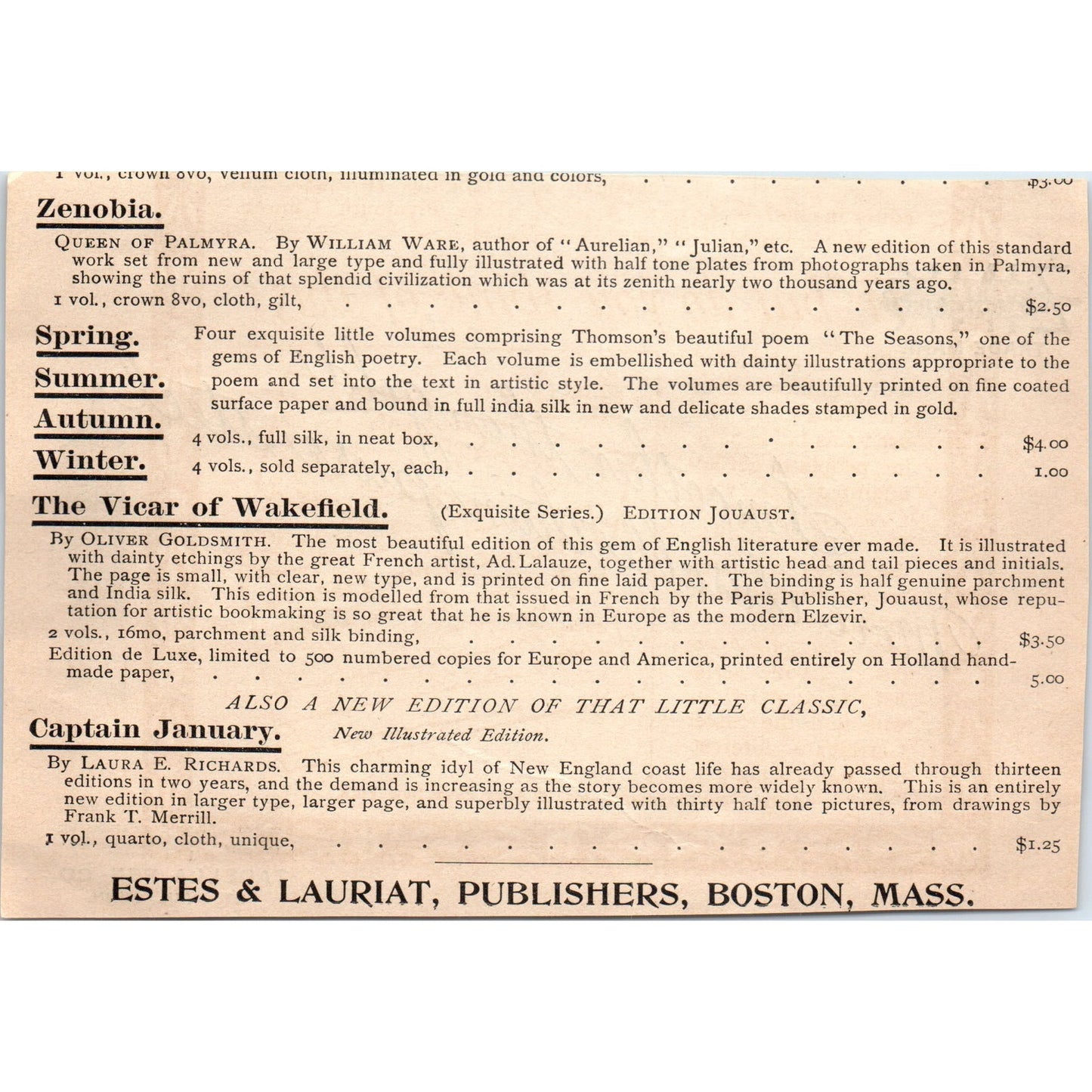 Alloyed Zink Tadella Pen Co St. Paul MN 1892 Magazine Ad AB6-SM2