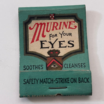 Murine For Your Eyes Vintage Matchbook Cover TB8-MB-9