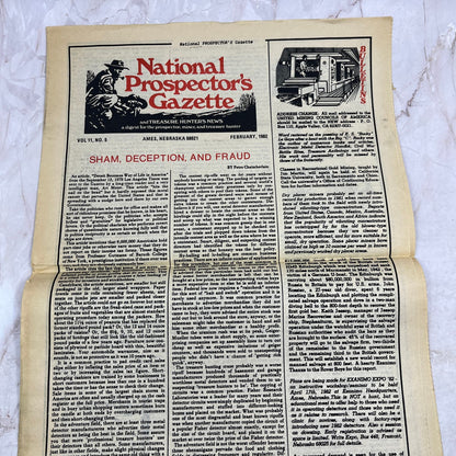 1982 Feb - The National Prospector's Gazette Newspaper - Treasure Hunting M11
