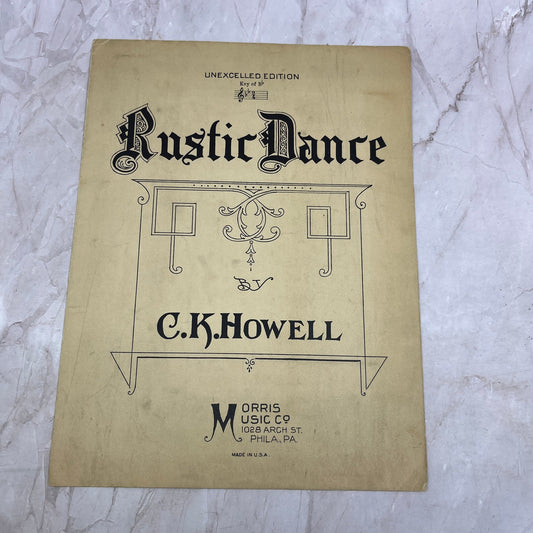 Rustic Dance C.K. Howell Morris Music Co Antique Sheet Music Ti5