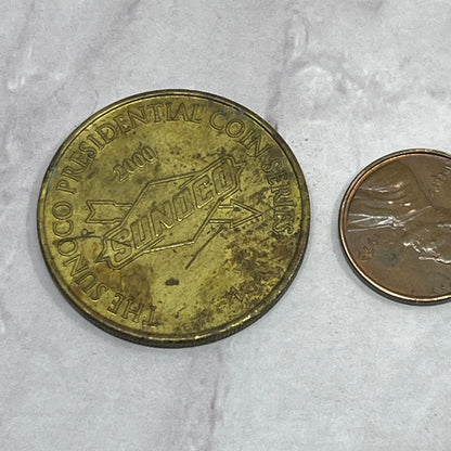 Sunoco Presidential Coin Series William J Clinton Gold Tone SE2