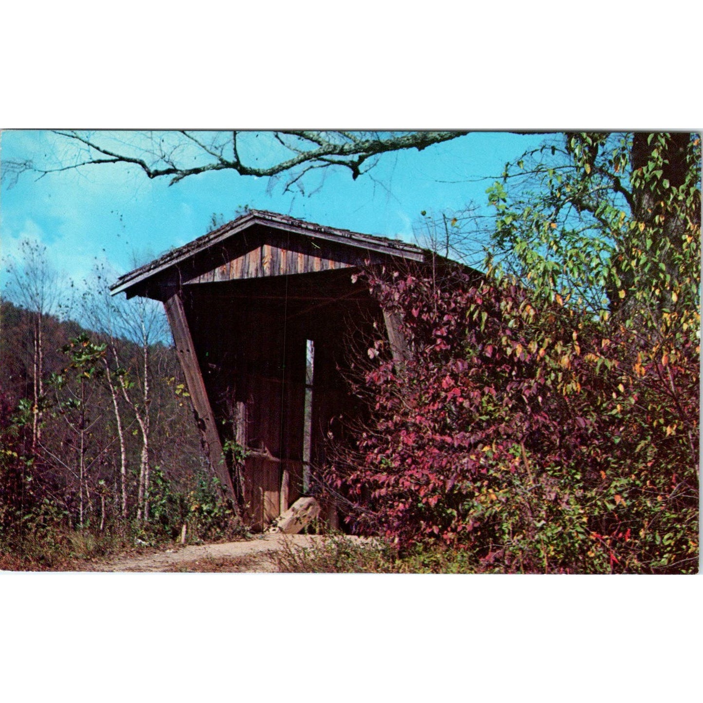 Sautee Creek Helen Georgia Covered Bridge Postcard PC3