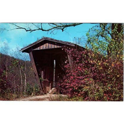 Sautee Creek Helen Georgia Covered Bridge Postcard PC3