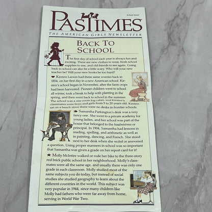 Original Pleasant Company American Girl 1990 School Issue Newsletter
