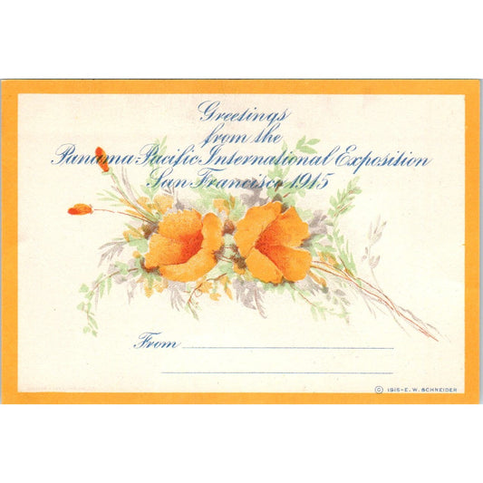 1915 Panama Pacific International Exposition San Francisco Greeting Card AB9