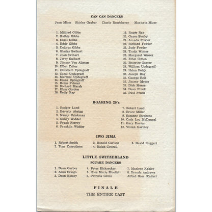 Vintage Parade of Pioneers Program AE9-X2