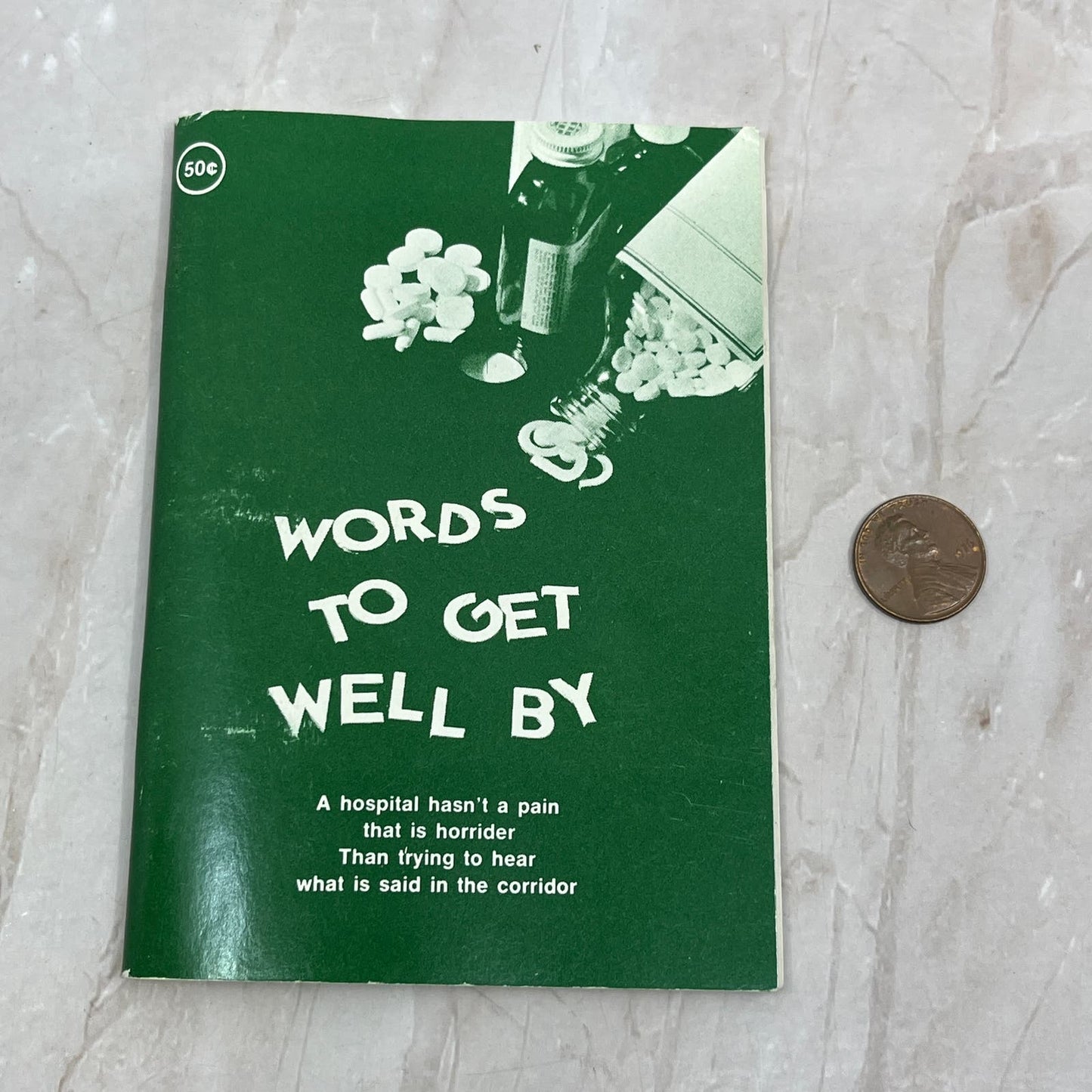 1968 Words To Get Well By Pocket Gift Booklet TG8-VW