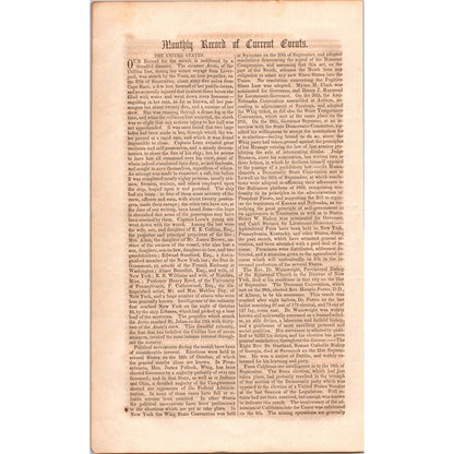 Steamer Arctic Struck by Vesta Cape Race Current Events 3 Pages 1854 Article I19