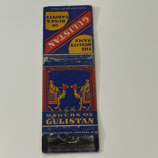 Gulistan 1939 NY World's Fair Terrace Club Vintage Matchbook Cover MB8-6