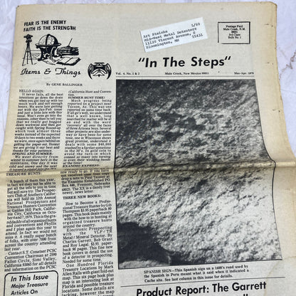 1979 April - In the Steps of the Treasure Hunter Newspaper - Mule Creek NM M11