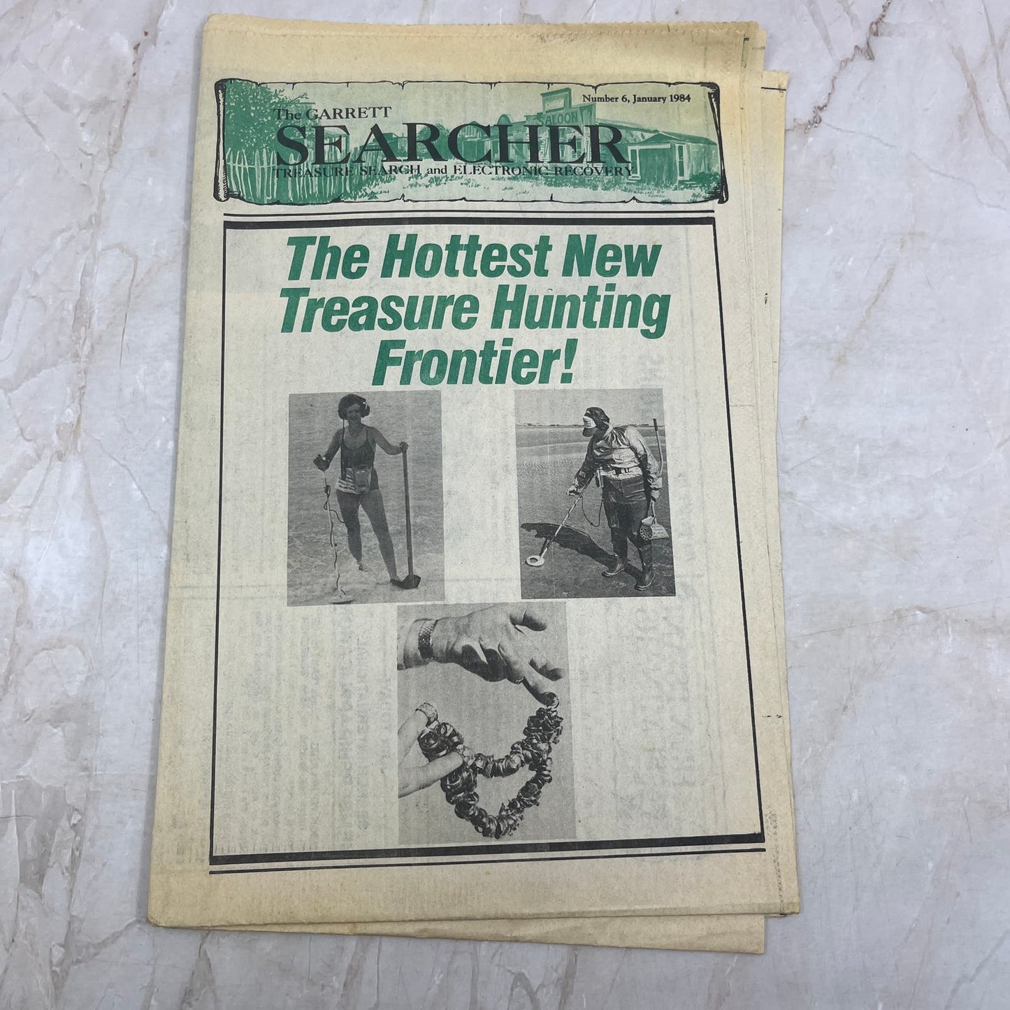 1984 Jan - The Garrett Searcher Newsletter Treasure Hunting Metal Detectors M20