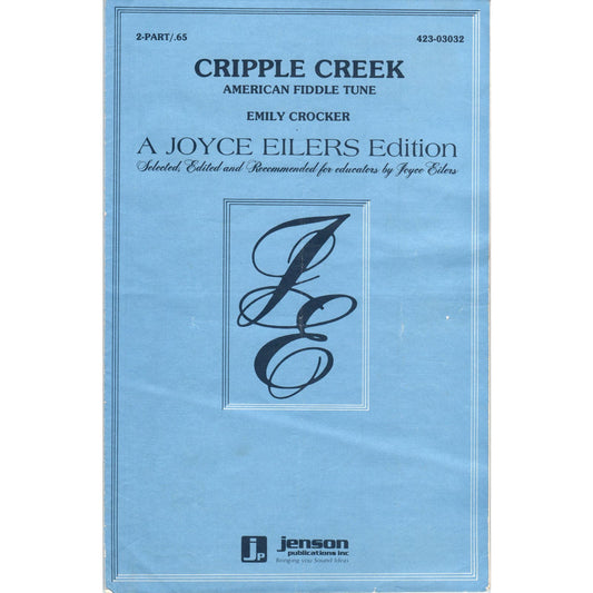 1981 SHeet Music Cripple Creek Fiddle Tune Emily Crocker D10