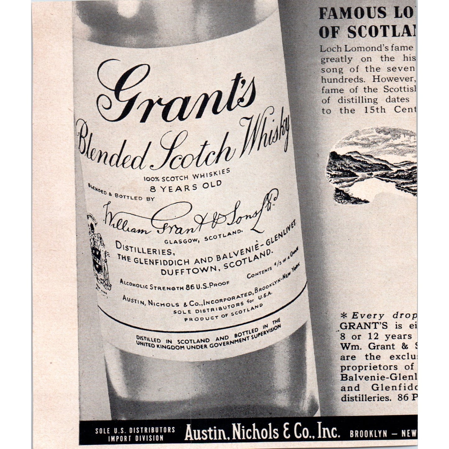 Martell Cognac Brandy Park & Tilford Distillers 1951 Magazine Ad AF1-MF1