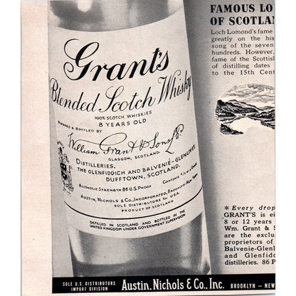 Martell Cognac Brandy Park & Tilford Distillers 1951 Magazine Ad AF1-MF1