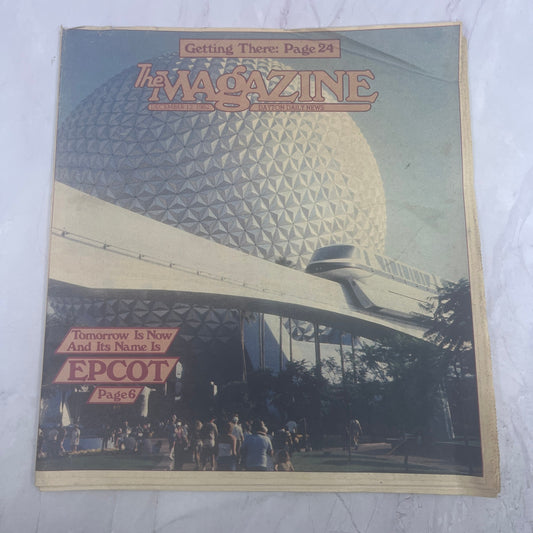 Epcot - Tomorrow is Now Disney Article 1982 Dayton Daily News Magazine V14-8