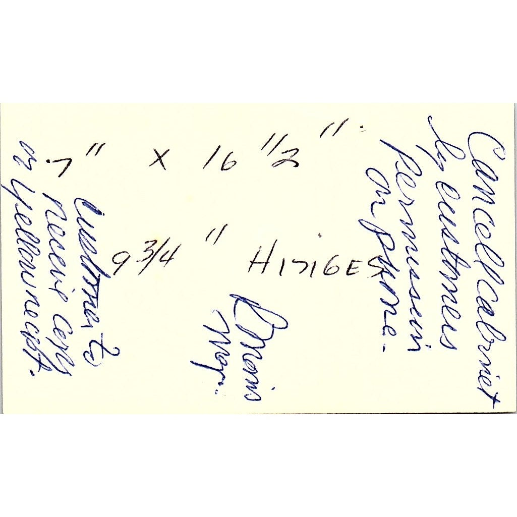 Singer Sales Representative Louisa Lakewood CA Vintage Business Card SSB4-B12