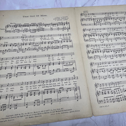 That Girl of Mine Will Dillon Harry Tobias Arthur Lange 1916 Sheet Music V15