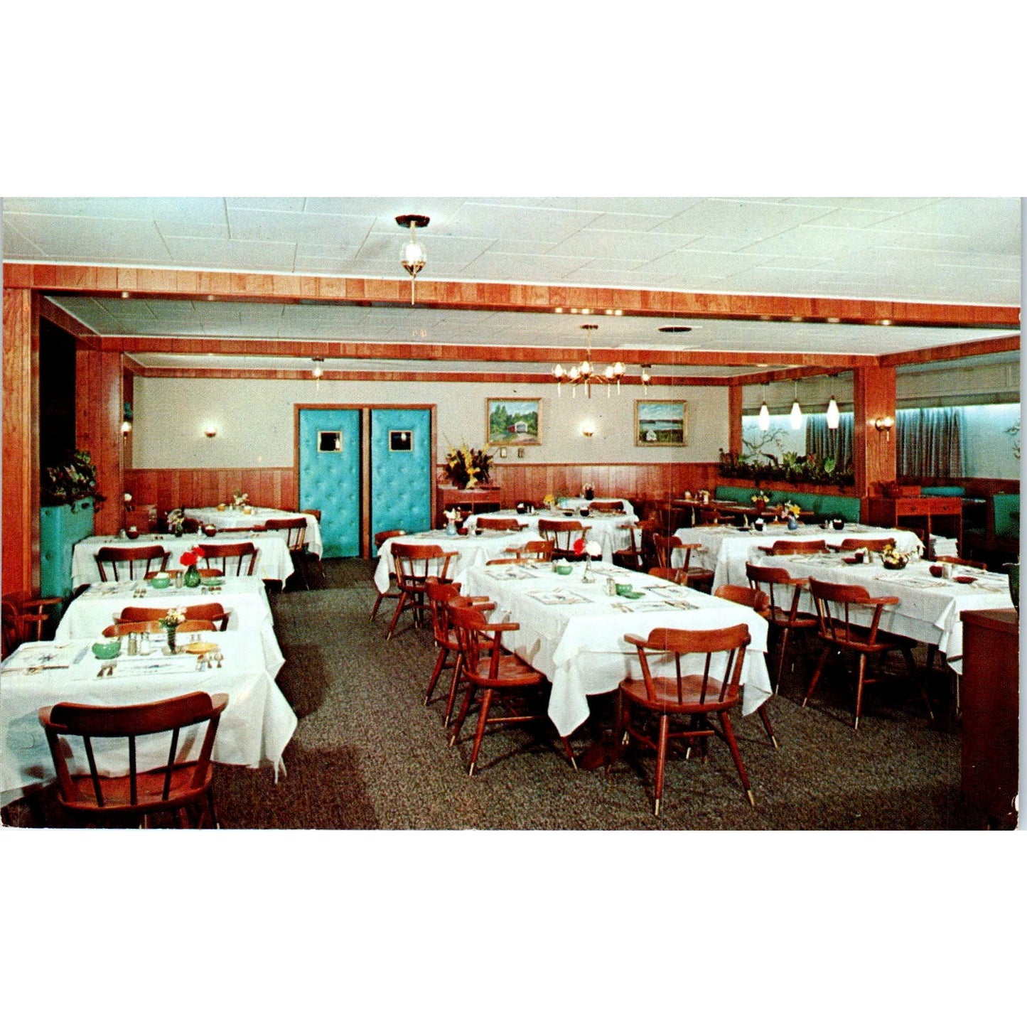 The Willows Hotel Restaurant Lancaster PA Dutch Country Vintage Postcard PD5