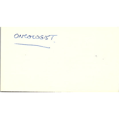 Steve Rosenbaum Internal Medicine Houston Texas Vintage Business Card SB4-B1