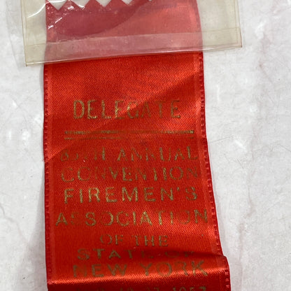 1957 New York Firemen's Association Convention Chemung County Delegate Pin SF4
